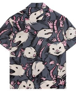 Alternative view of Chemise à motifs Opossum des Possibles