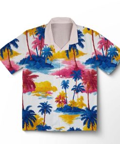 Chemise hawaïenne Aloha Néon Sunset