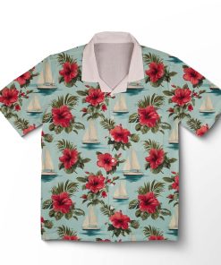 Chemise hawaïenne Rêves Botaniques Aqua