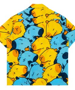 Alternative view of Chemise à motifs Capybara Aroace