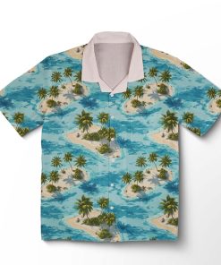 Chemise hawaïenne Dérive sur l'Île d'Azur