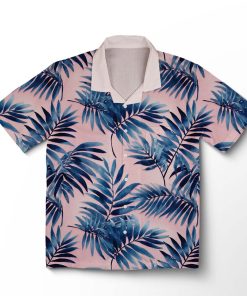 Chemise hawaïenne Murmure de Palmiers Blush Indigo