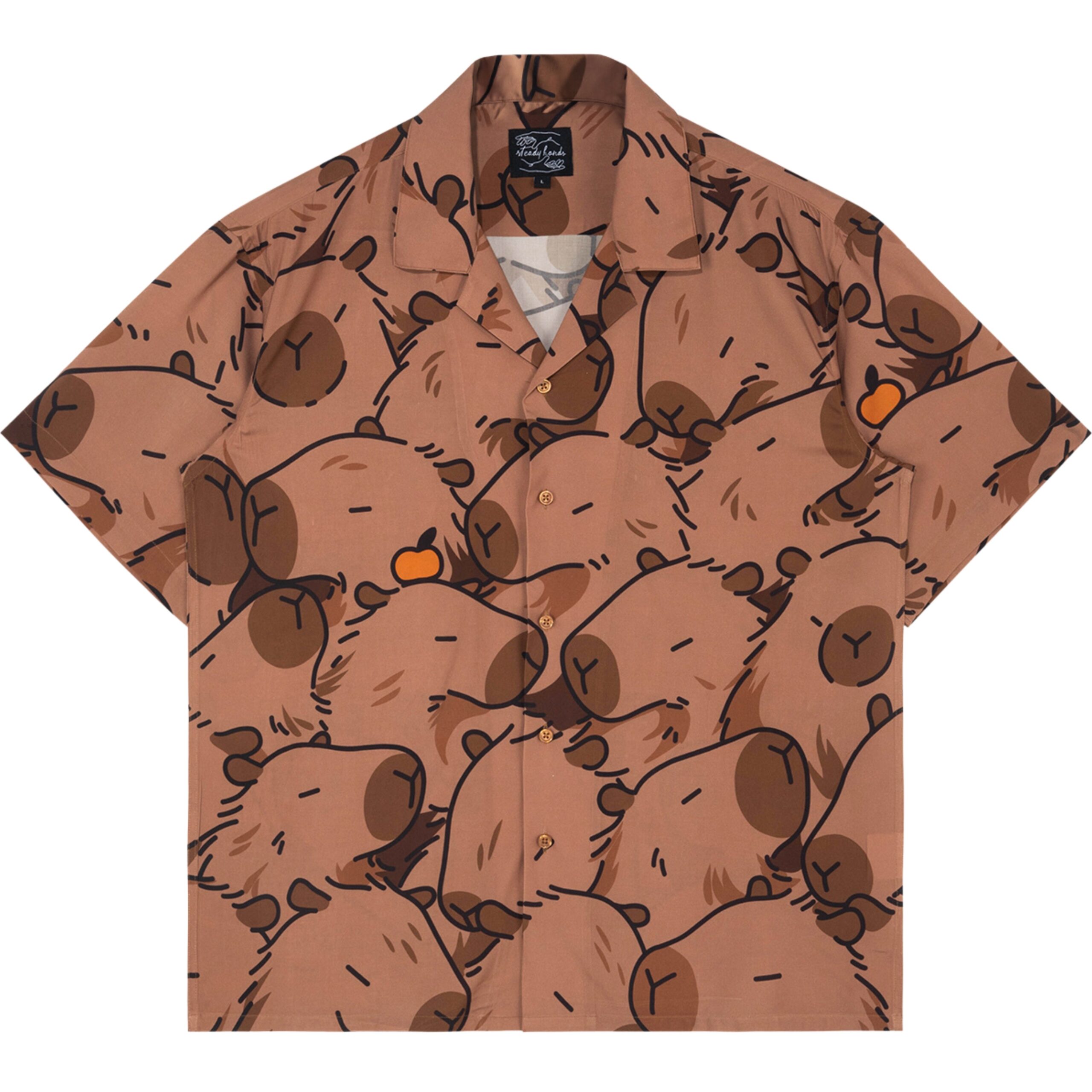 Chemise à motifs Capybara Compagnon