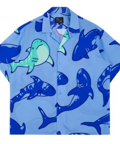 Chemise à motifs Requin