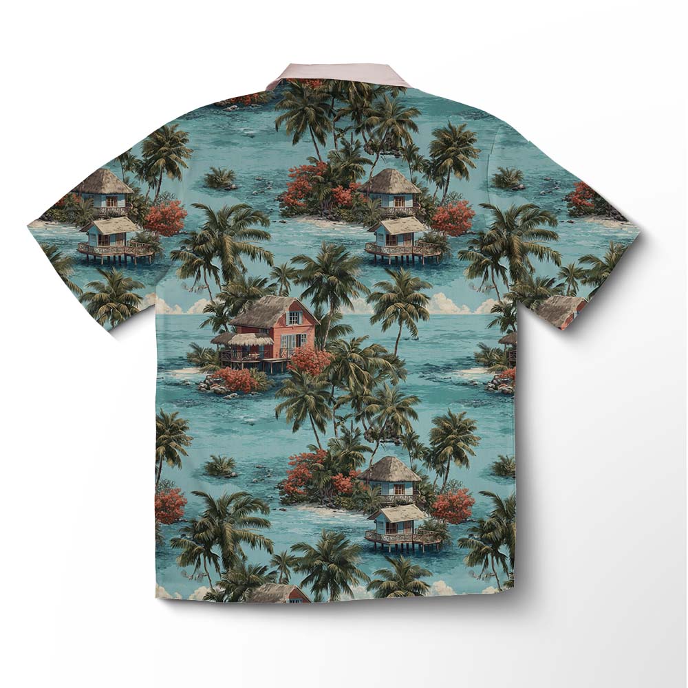 Chemise hawaïenne Retraite au Lagon Hawaïen – Image 2