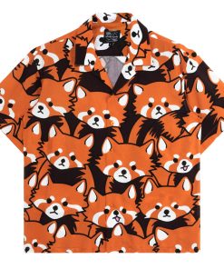 Chemise à motifs Petit Panda Roux