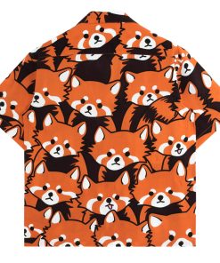Alternative view of Chemise à motifs Petit Panda Roux
