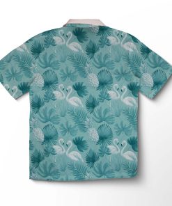 Alternative view of Chemise hawaïenne Havre Flamant Menthe