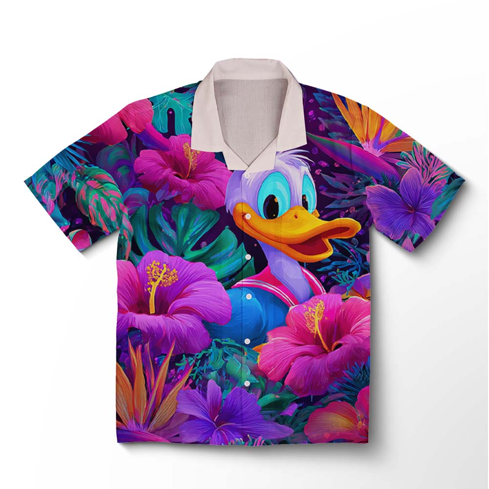 Chemise hawaïenne Récif Néon Paradis