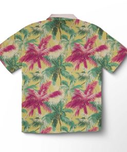 Alternative view of Chemise hawaïenne Palmera Menthe Corail