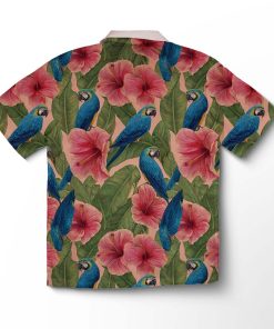 Alternative view of Chemise hawaïenne Perroquet & Jungle en Fleurs
