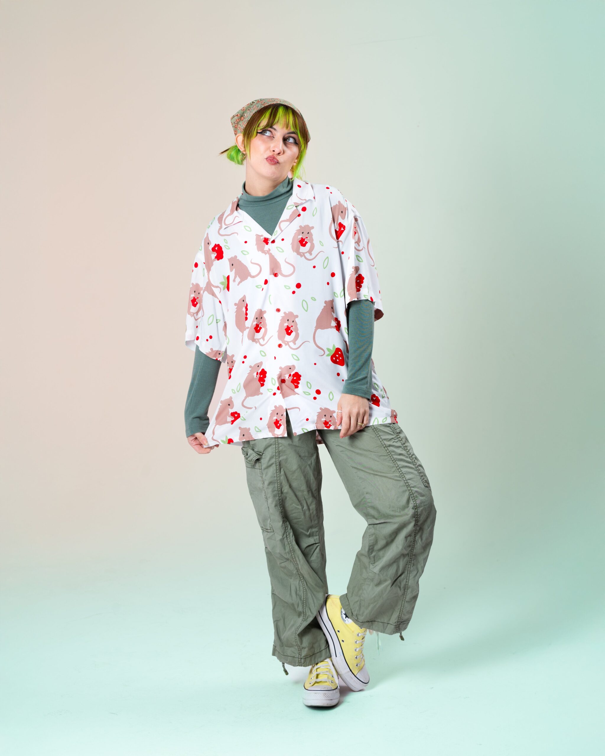 Chemise à motifs Souris en Cavale – Image 3