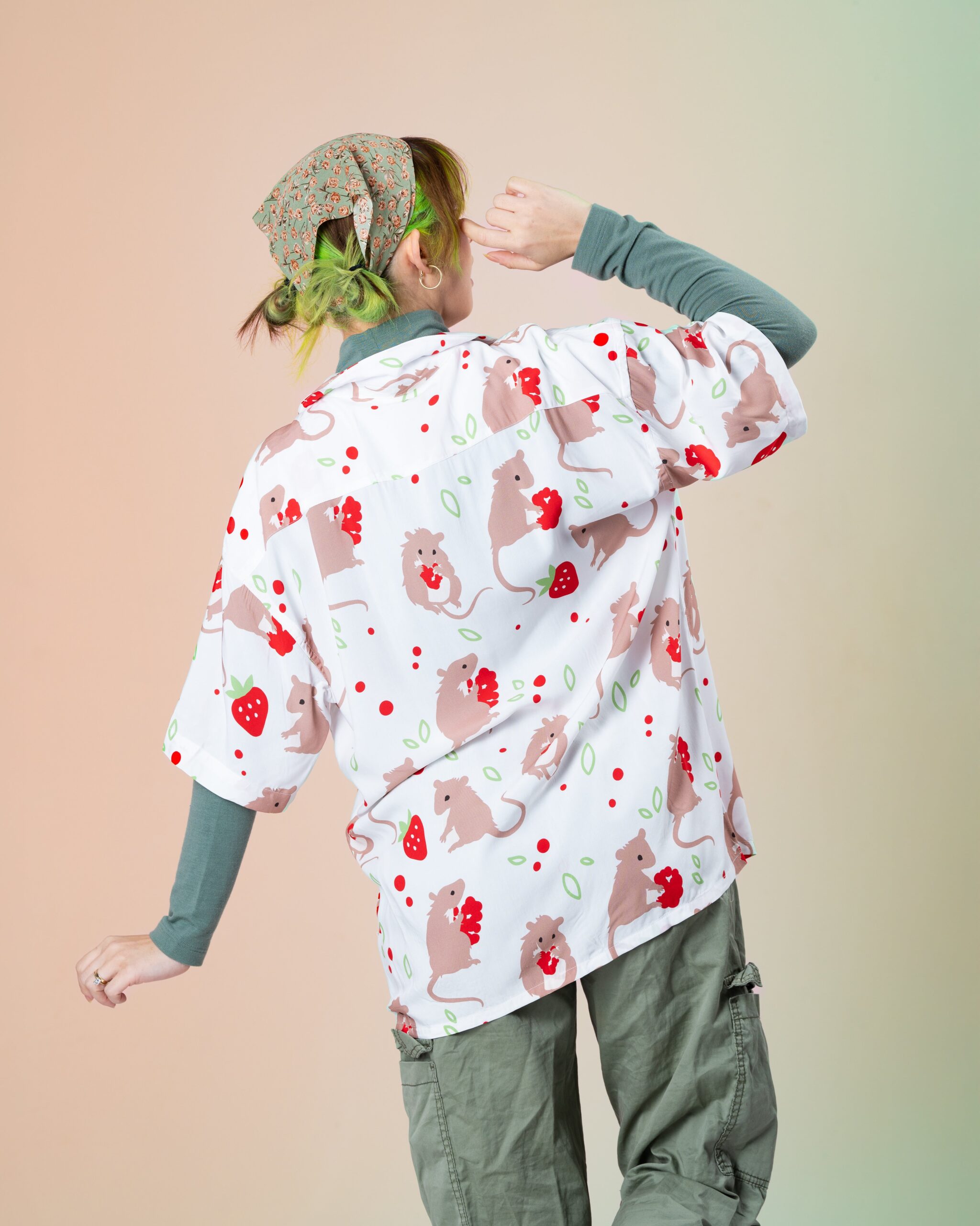 Chemise à motifs Souris en Cavale – Image 4