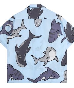 Alternative view of Chemise à motifs Requins