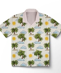 Chemise hawaïenne Île Cartoon Pop