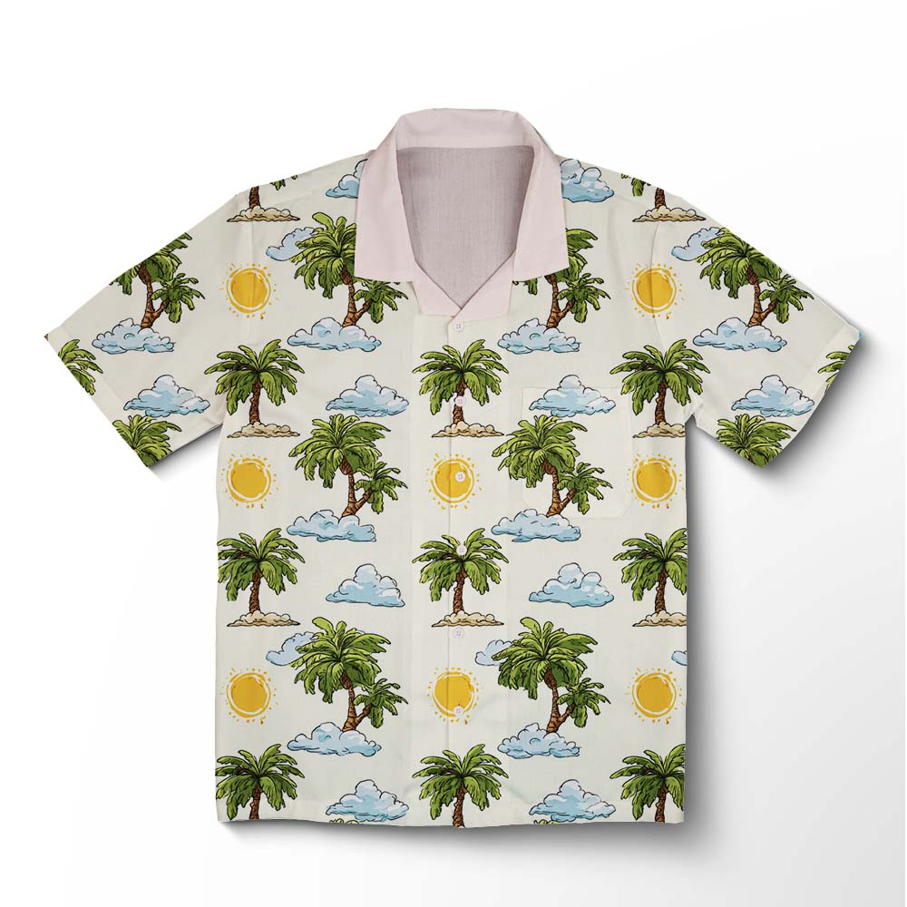 Chemise hawaïenne Île Cartoon Pop