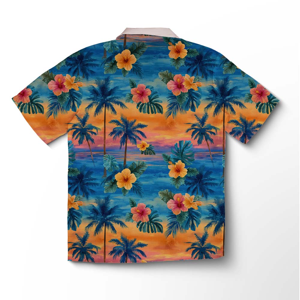 Chemise hawaïenne Tropique Flamant Rose – Image 2