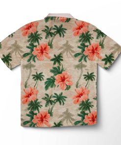 Alternative view of Chemise hawaïenne Vagues au Coucher du Soleil