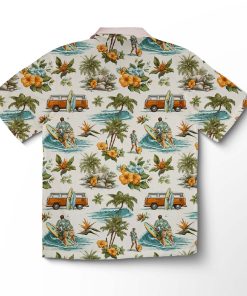 Alternative view of Chemise hawaïenne Surf Van Rétro