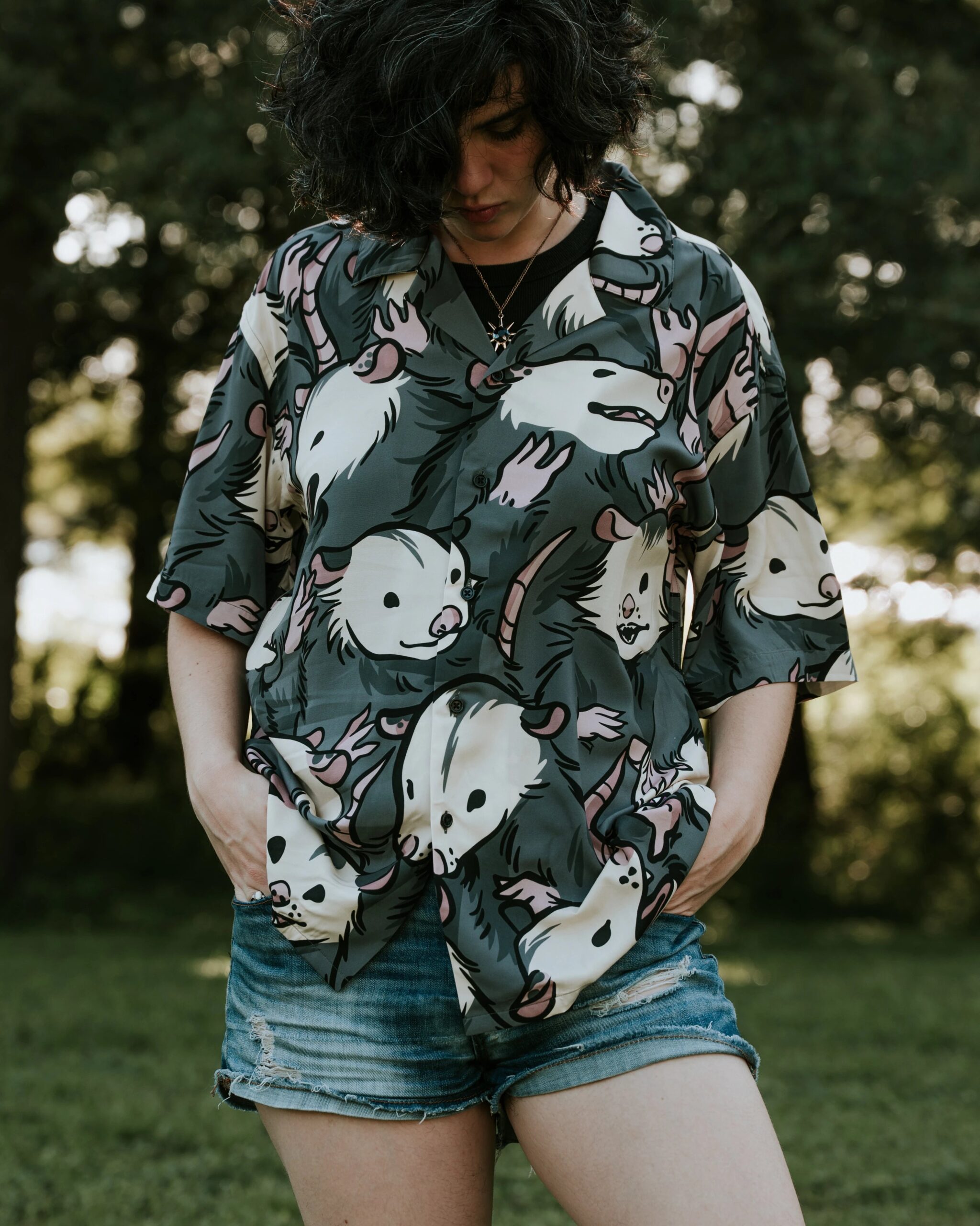 Chemise à motifs Opossum des Possibles – Image 3