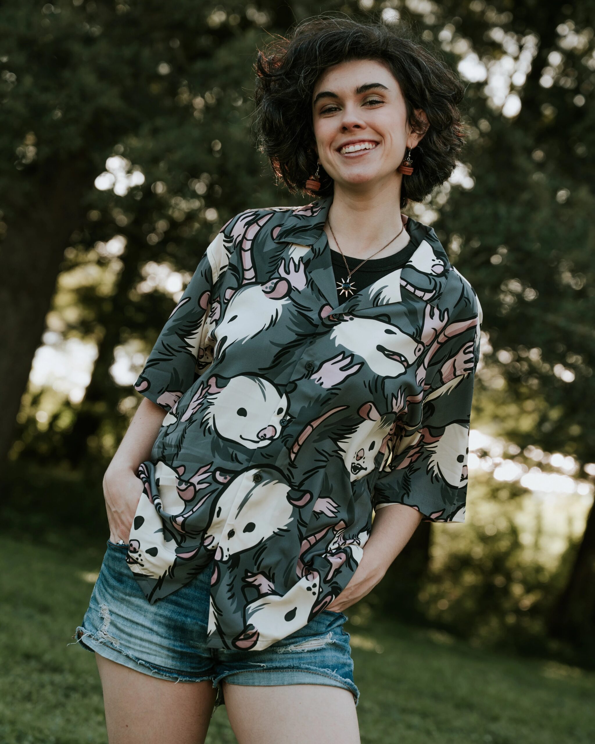 Chemise à motifs Opossum des Possibles – Image 6