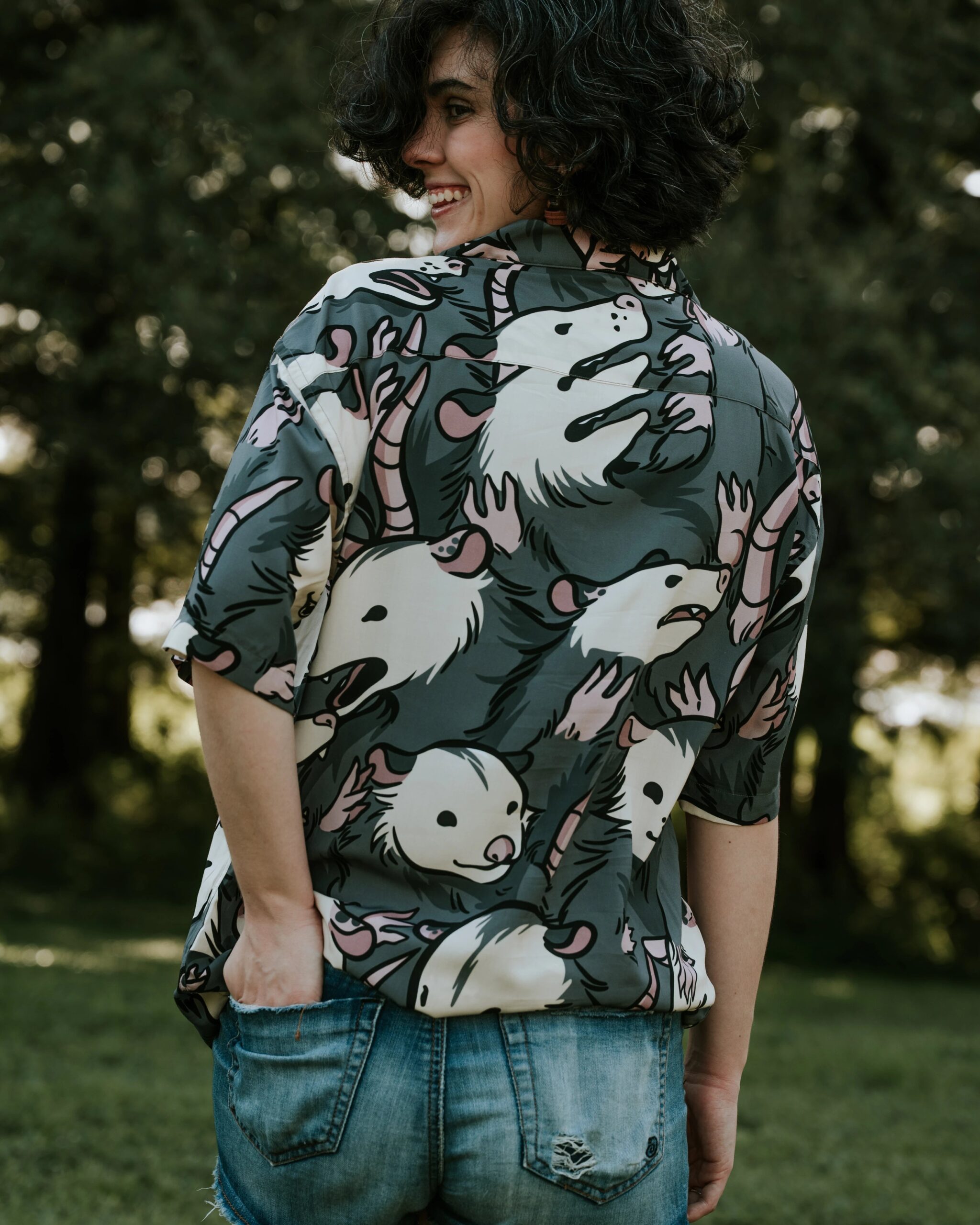 Chemise à motifs Opossum des Possibles – Image 4
