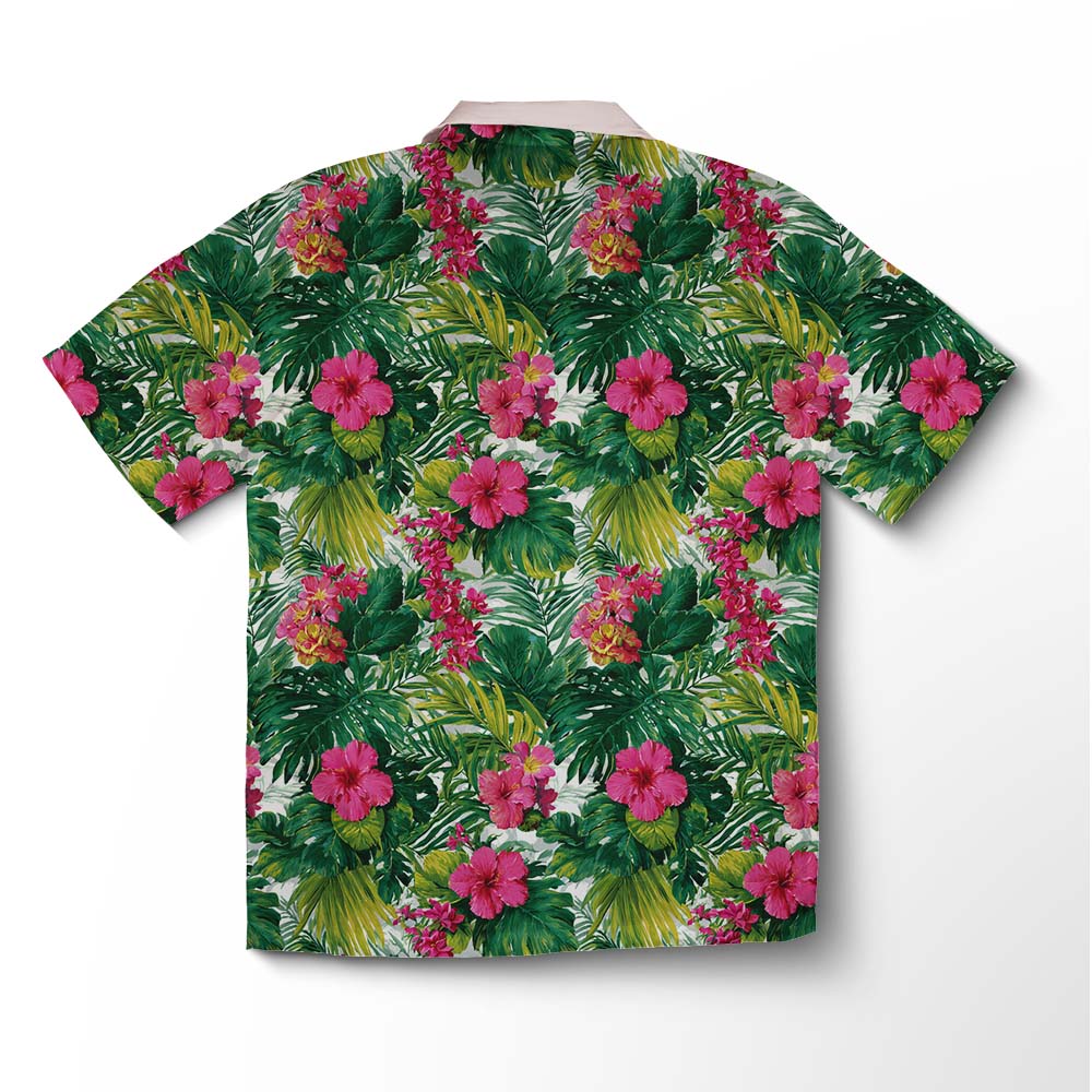 Chemise hawaïenne Hibiscus Tropique Vif – Image 2