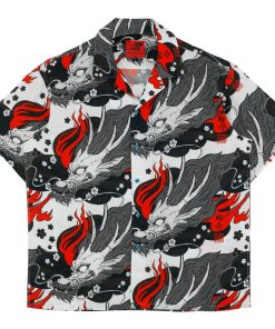 Chemise à motifs Dragon