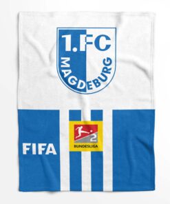 Alternative view of 1. FC Magdeburg 1001 Fleecedecke - Decke