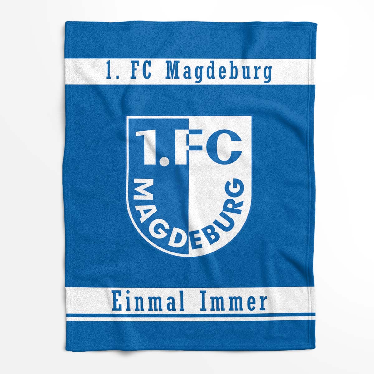 1. FC Magdeburg Einmal Immer Fußballverein Fleecedecke - Decke – Bild 2
