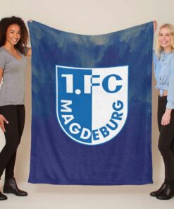 1. FC Magdeburg blau Fleecedecke - Decke
