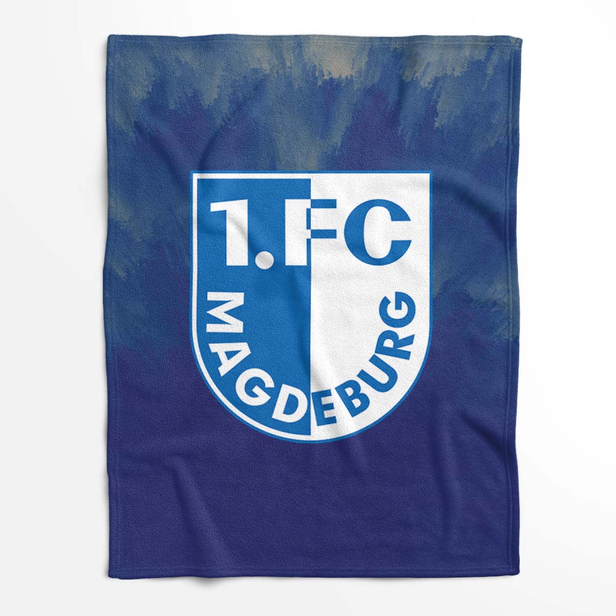 1. FC Magdeburg blau Fleecedecke - Decke – Bild 2