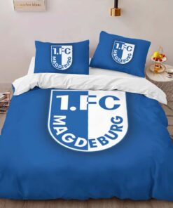 1. FC Magdeburg blue background Kinderbettwäsche - Bettwäsche
