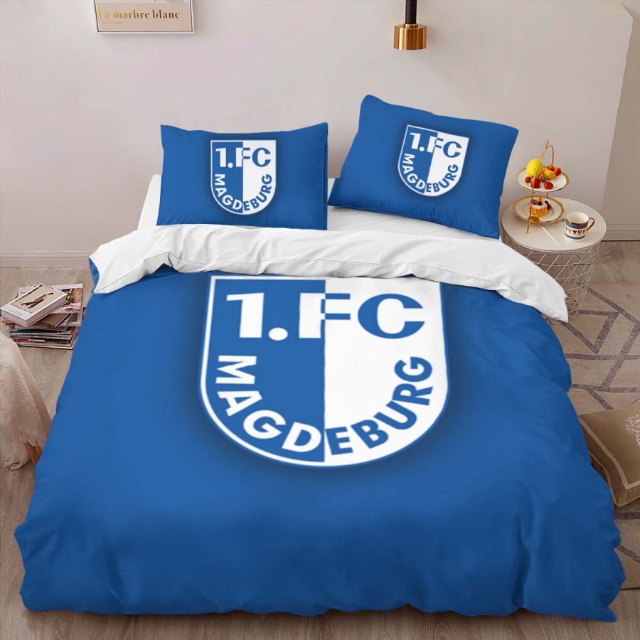1. FC Magdeburg blue background Kinderbettwäsche - Bettwäsche – Bild 4