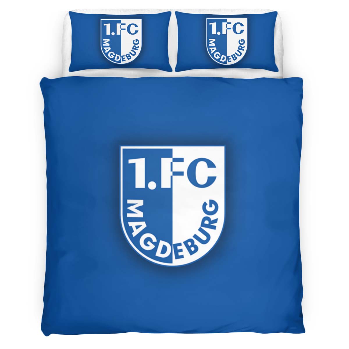 1. FC Magdeburg blue background Kinderbettwäsche - Bettwäsche – Bild 2