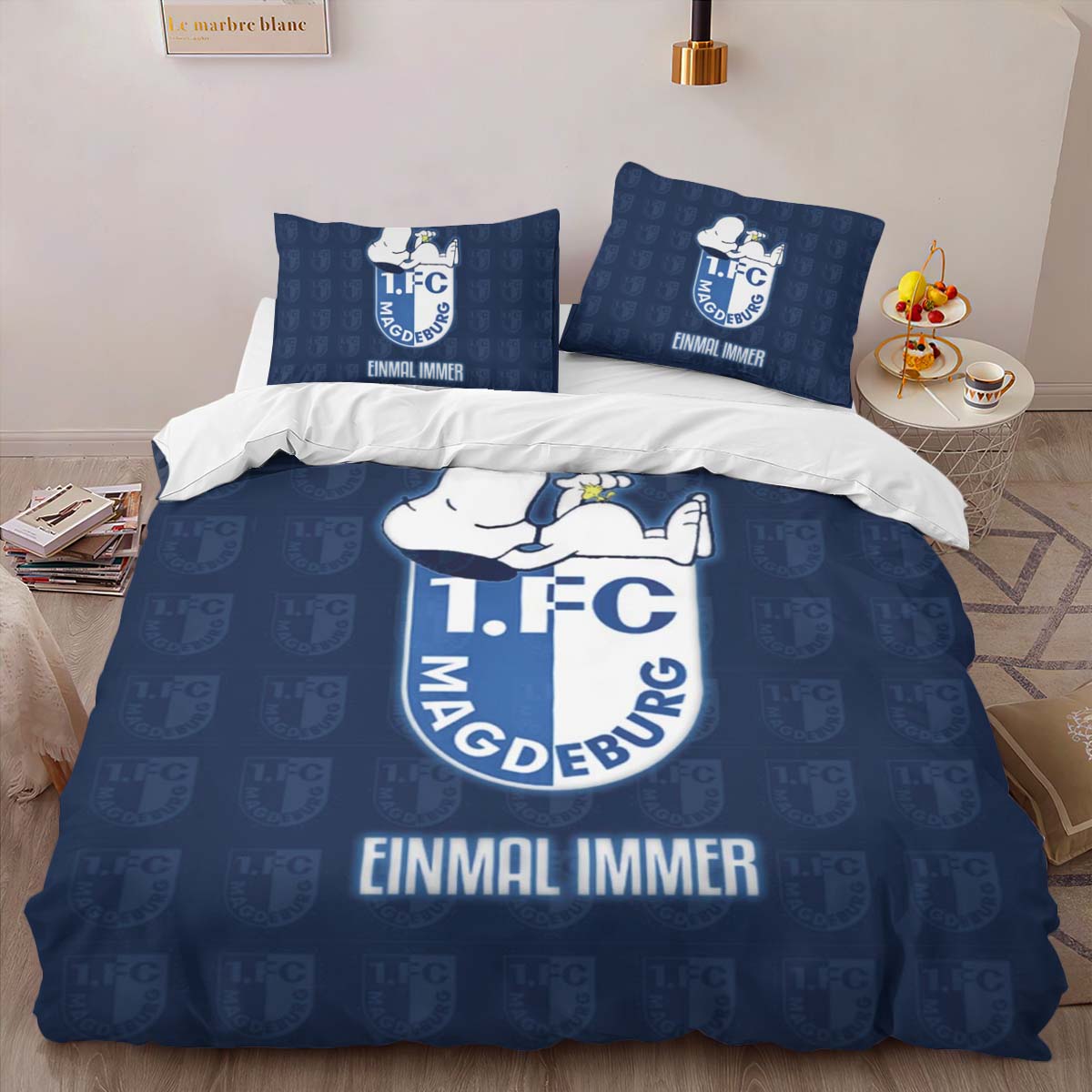 1. FC Magdeburg einmal immer snoopy Kinderbettwäsche - Bettwäsche