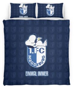 Alternative view of 1. FC Magdeburg einmal immer snoopy Kinderbettwäsche - Bettwäsche