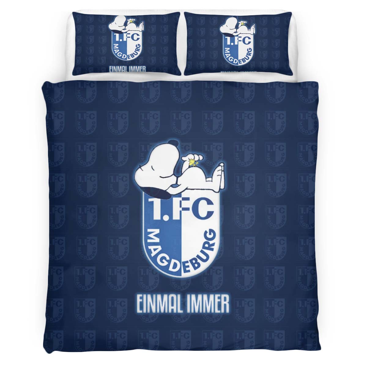 1. FC Magdeburg einmal immer snoopy Kinderbettwäsche - Bettwäsche – Bild 2