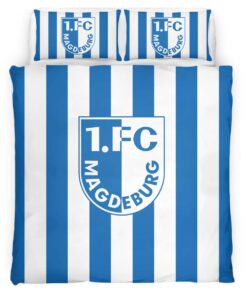 Alternative view of 1. FC Magdeburg white and blue 02 Kinderbettwäsche - Bettwäsche
