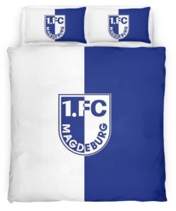 Alternative view of 1. FC Magdeburg white and blue Kinderbettwäsche - Bettwäsche