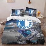 1. FC Magdeburg white and blue field Bettwäsche
