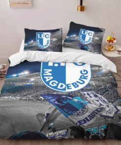 1. FC Magdeburg white and blue field Bettwäsche