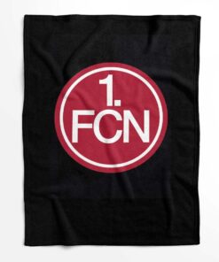 Alternative view of 1. FC Nürnberg FCN schwarz Fleecedecke - Decke