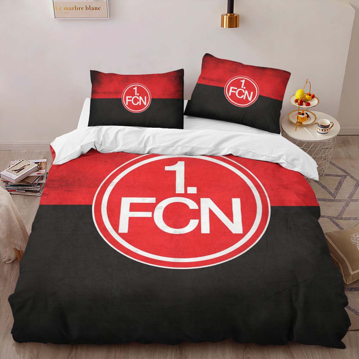 1. FC Nürnberg black and red Kinderbettwäsche - Bettwäsche