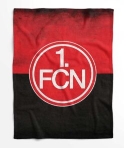 Alternative view of 1. FC Nürnberg schwarz-rot Fleecedecke - Decke