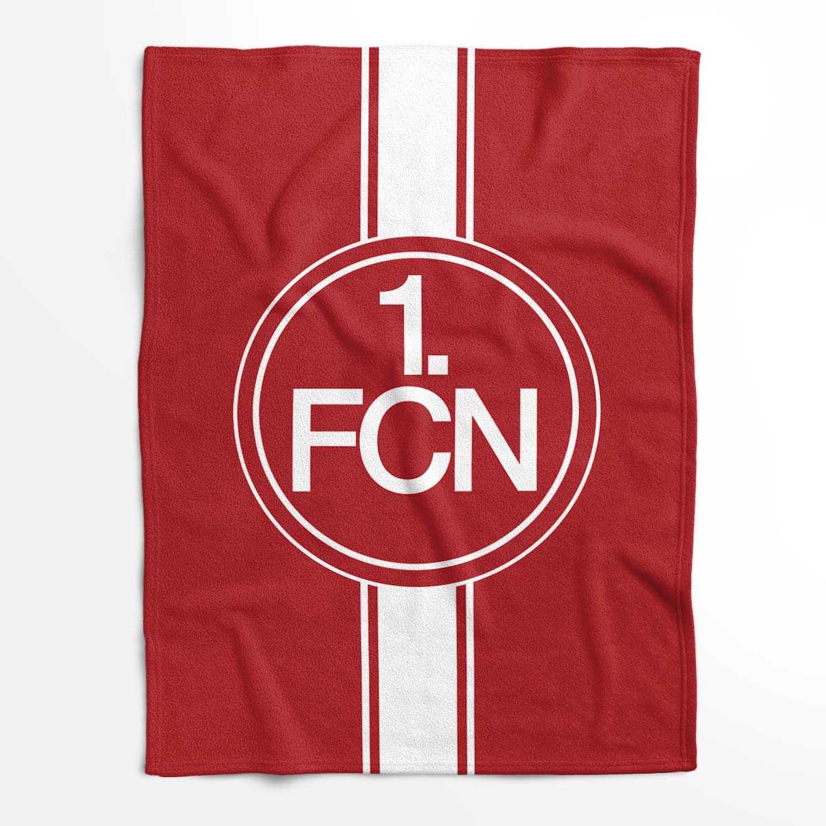 1. FC Nürnberg schwarz weiß Gestreift Fleecedecke - Decke – Bild 2
