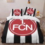 1. FC Nürnberg black white background Kinderbettwäsche – Bettwäsche