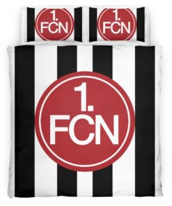 Alternative view of 1. FC Nürnberg black white background Kinderbettwäsche - Bettwäsche