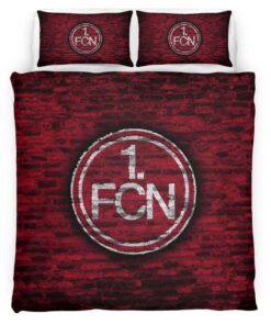 Alternative view of 1. FC Nürnberg maroon brick wall Kinderbettwäsche - Bettwäsche