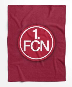 Alternative view of 1. FC Nürnberg roter Hintergrund Fleecedecke - Decke